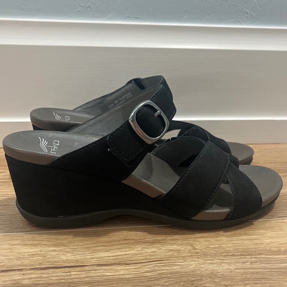 Dansko Black Wedge